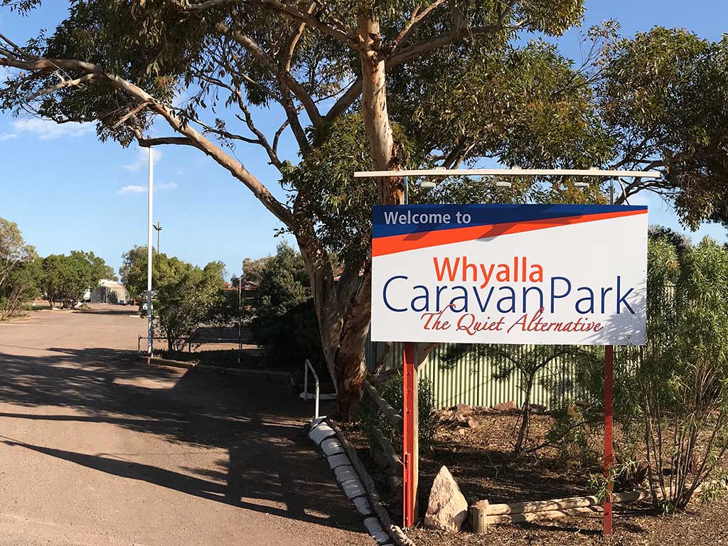 Whyalla Caravan Park - Entry
